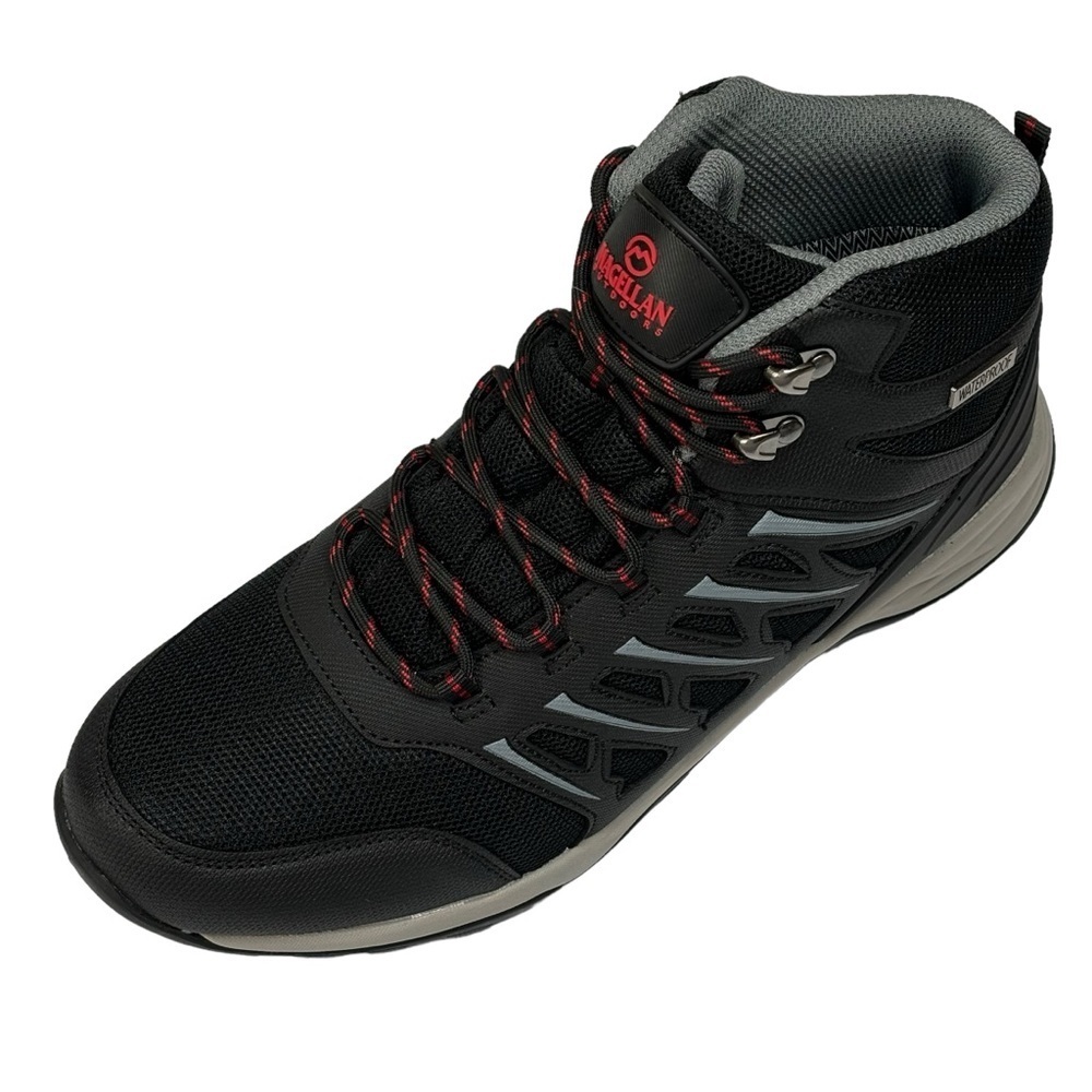 New Men’s Magellan Outdoors Garner Hiking Boots Waterproof Memory Foam Size 10